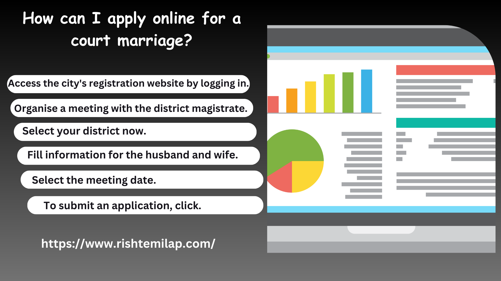 How can I apply online for a court marriage